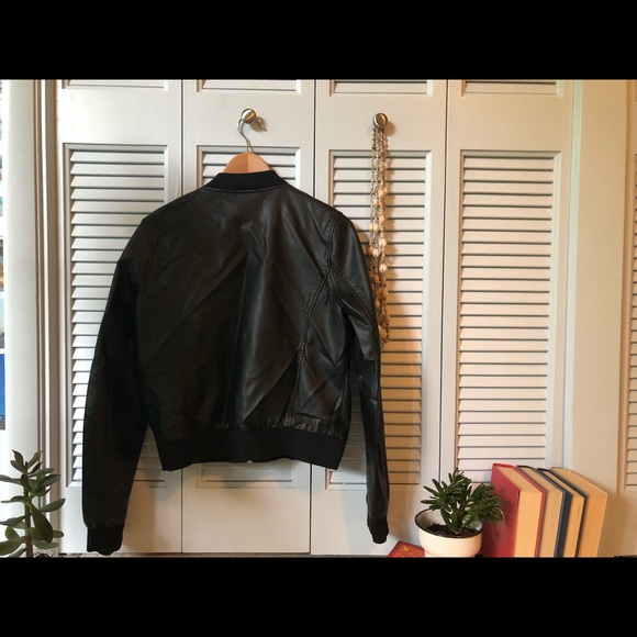 Leather Bomber Jacket - Picture 4 of 4